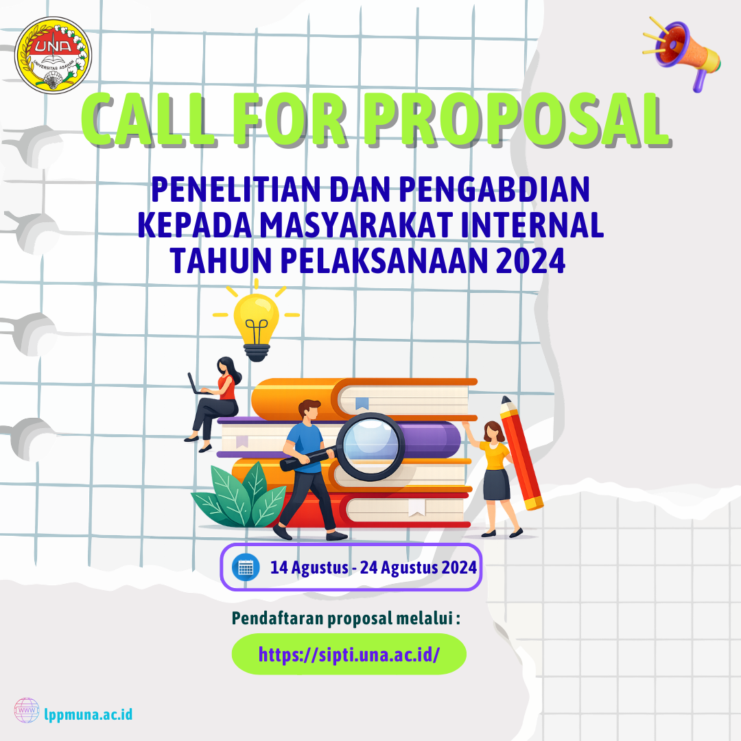 Pengumuman Penerimaan Proposal Penelitian dan Pengabdian kepada Masyarakat Internal Tahun Pelaksanaan 2024