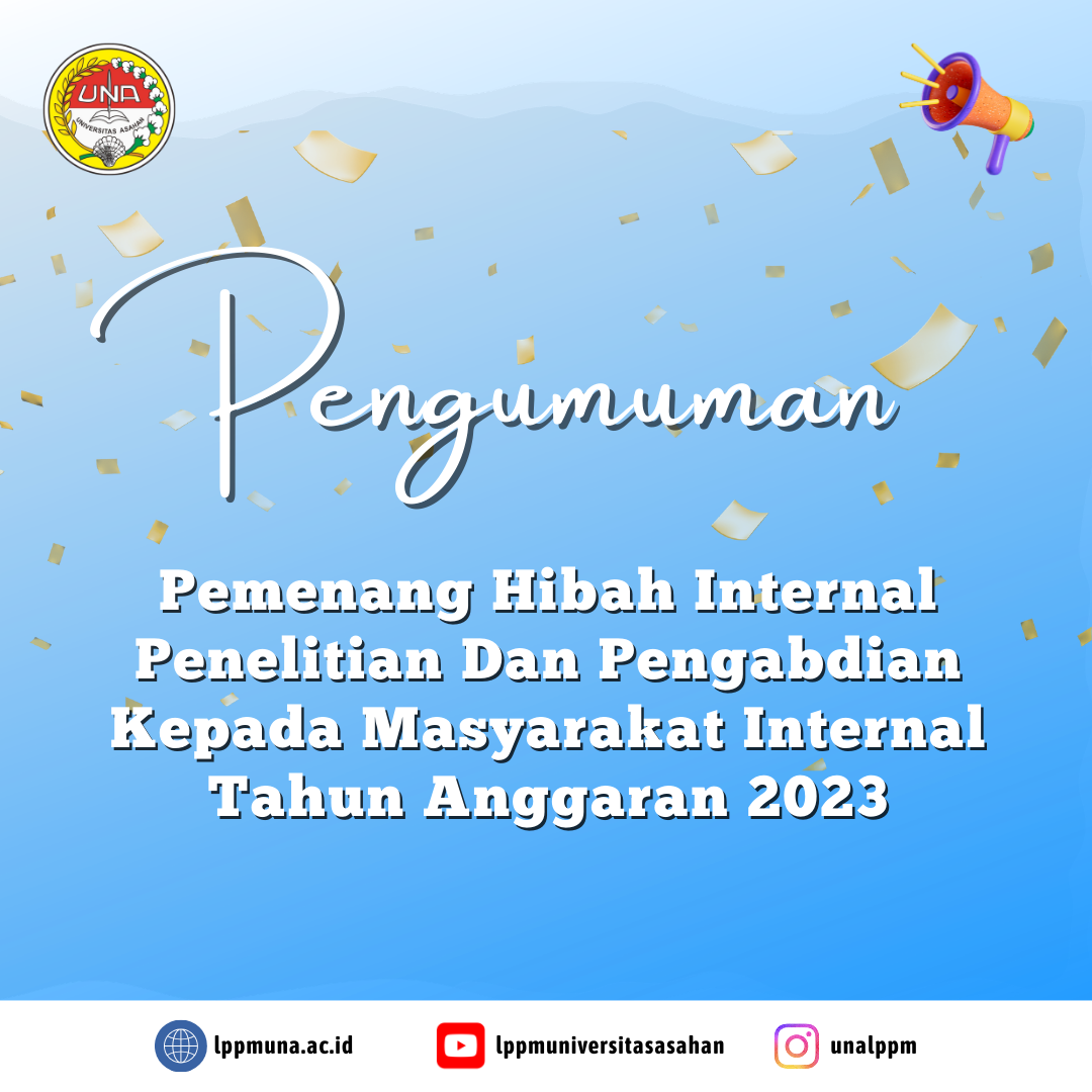 Pengumuman Pemenang Hibah Penelitian dan Pengabdian kepada Masyarakat Internal Tahun 2023